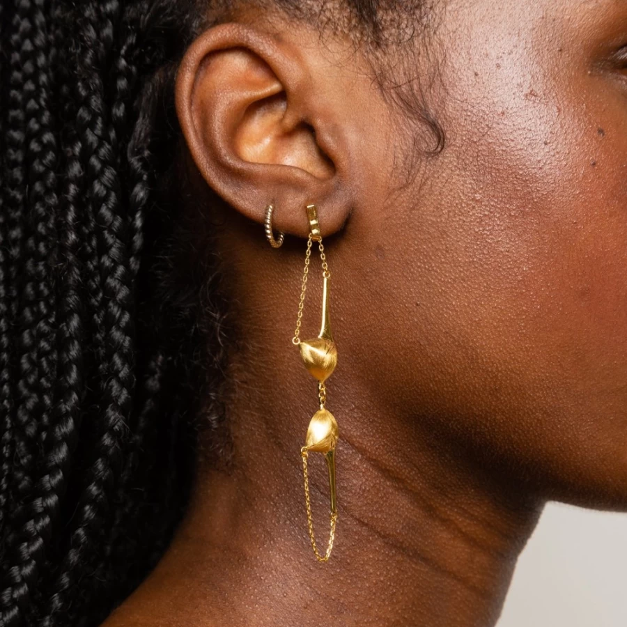 Anissa Kermiche Women's Bra Design Earrings - Unique Fashion Jewelry