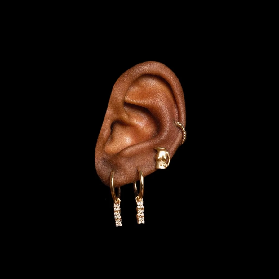 Anissa Kermiche Mini Jugs Jug Stud Earrings for Women - Playful Gold Hoop Earrings
