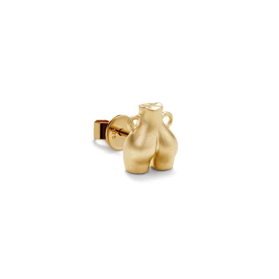 Anissa Kermiche Mini Love Handles Stud Earrings for Women - Gold Hoop Earrings with Unique Design
