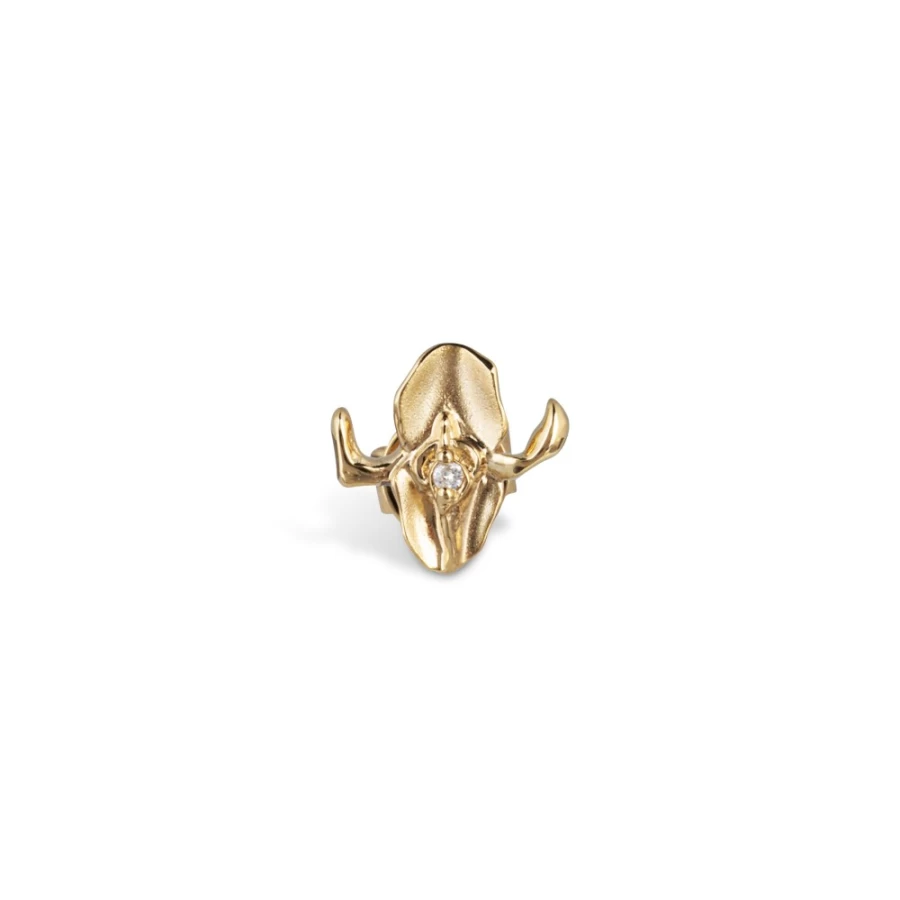 Anissa Kermiche Iris-Istible Stud Earrings for Women - Elegant Gold-Tone Studs